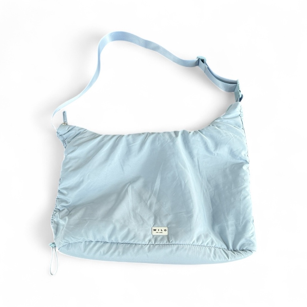 Wilo The Label Ruched Sling Bag – Rosemary Blue